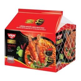 Nissin Tom Yum Shrimp Creamy Soup Noodle 72g × 5pcs