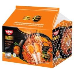 Nissin Tom Yum Shrimp Paste Creamy Sauce Dry Noodle 72g × 5pcs